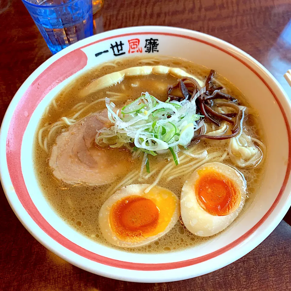 醤油とんこつ　大盛り煮卵付き　800円|Miki Takeuchiさん