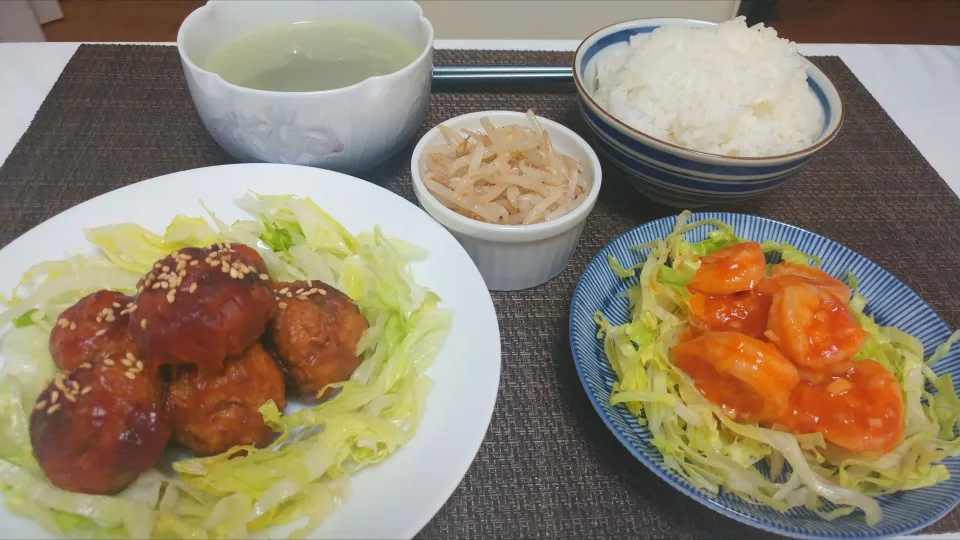 Snapdishの料理写真:19.08.08の晩ごはん❤️夫くんの分|💗やよ💗さん