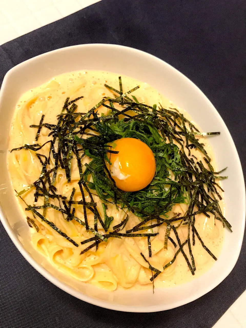 Snapdishの料理写真:クリーム明太子パスタ✨|tetsuさん