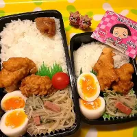 Snapdishの料理写真:夫の弁当、娘の弁当