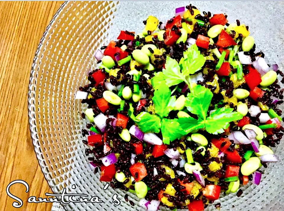 ✨黒米サラダ...BLACK RICE SALAD✨|🌺Sanntina🌺さん