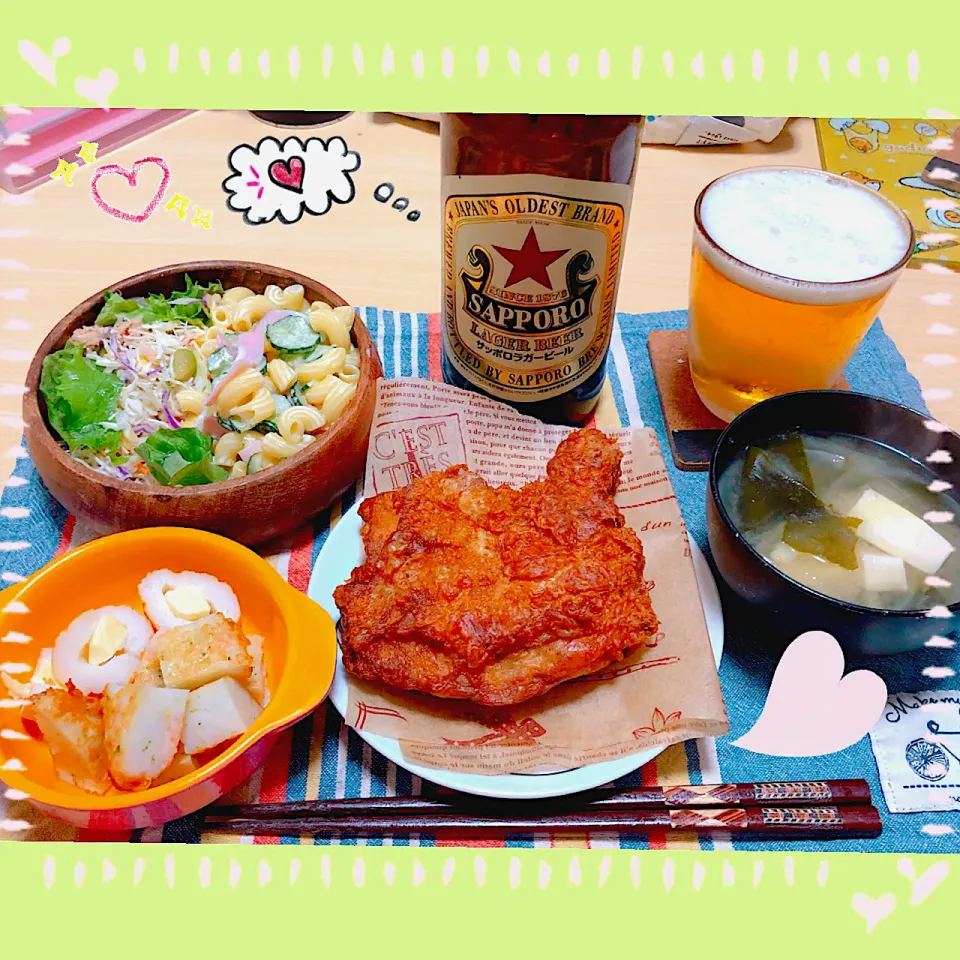 Snapdishの料理写真:１／１７ ｆｒｉ 晩ごはん🍴＊○°|rinaronarさん