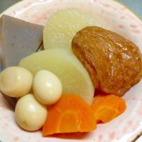 おでん🍢鱧入りさつま揚げ入り✨電気圧力鍋で4分🎵染み染み大根旨旨〜🤗💕