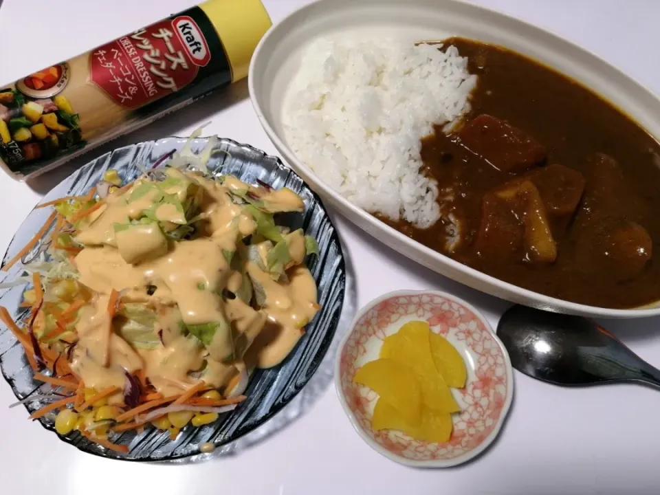 ごろごろ野菜と豚ひき肉の大盛りカレー🍛|Kojiさん