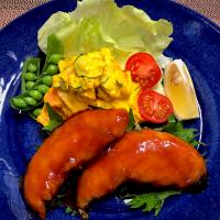 またまた給食の人気メニュー、ささみのレモン煮🍋