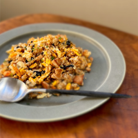 海鮮巻きからのリメイク炒飯