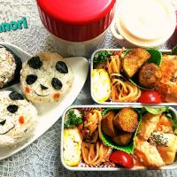 パンダ🐼おにぎりdeバレーボール🏐応援弁当