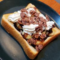 パフェごパン＊完熟チョコバナナトースト