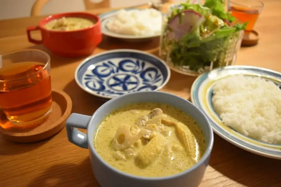 ありあわせグリーンカレー|うにんぱすさん