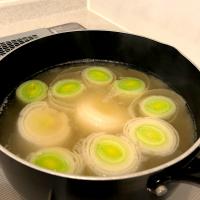 リーキの味噌汁