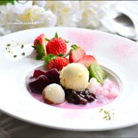 コンポートビーツでアジアン汁粉