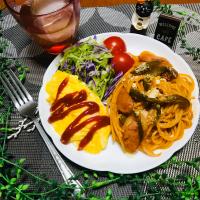 「ナポリタンのミニオムレツ添え」