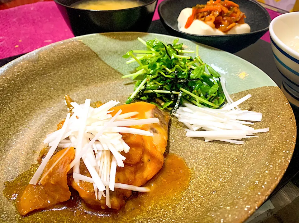 鰤の味噌煮|あーさーさん