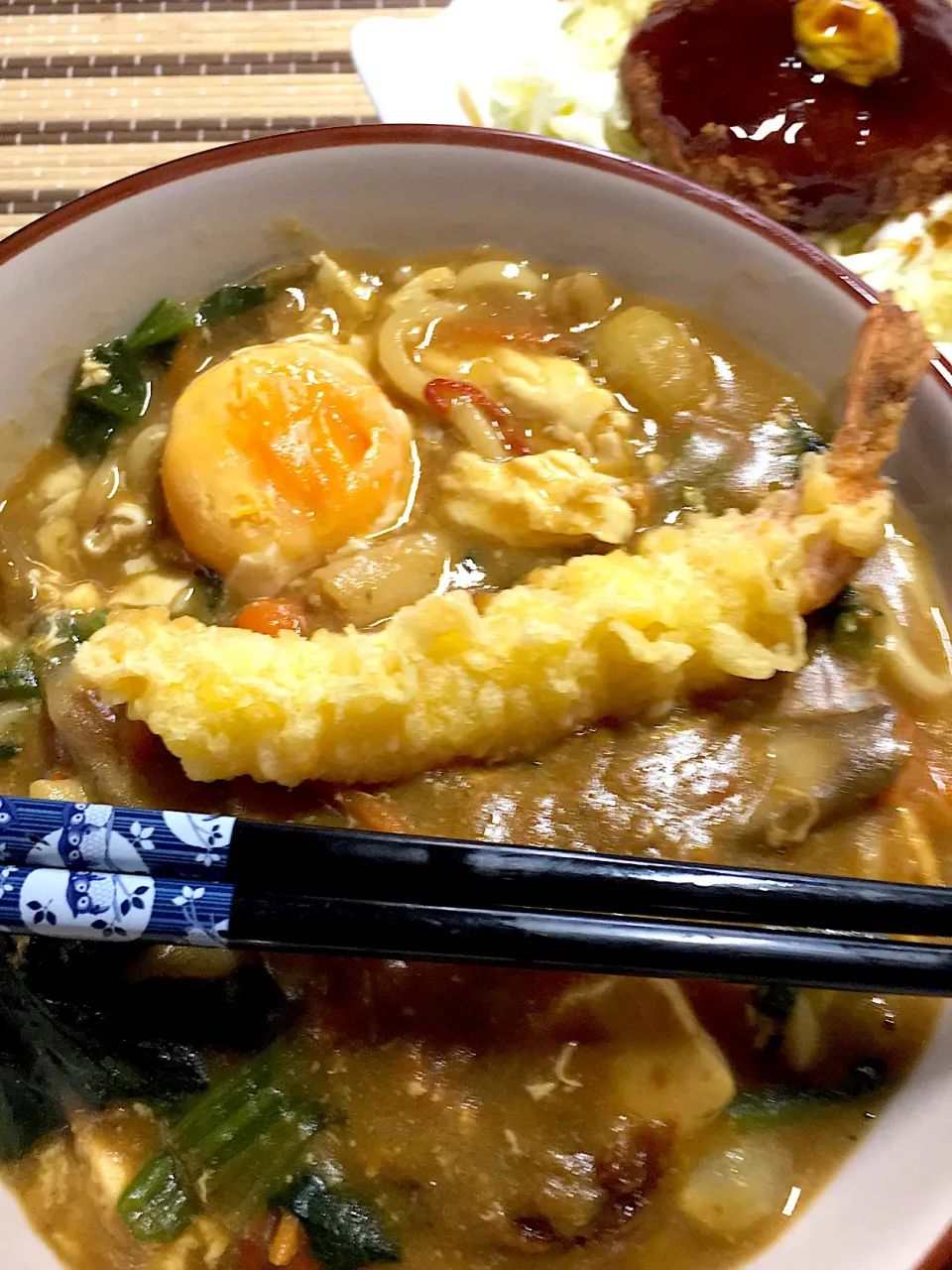 カレーうどんセット　豚汁リメイク|すくらんぶるえっぐさん