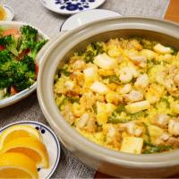 20/01/19 夕飯♪ 土鍋でパエリア