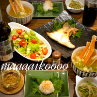 お魚晩ごはん🐟