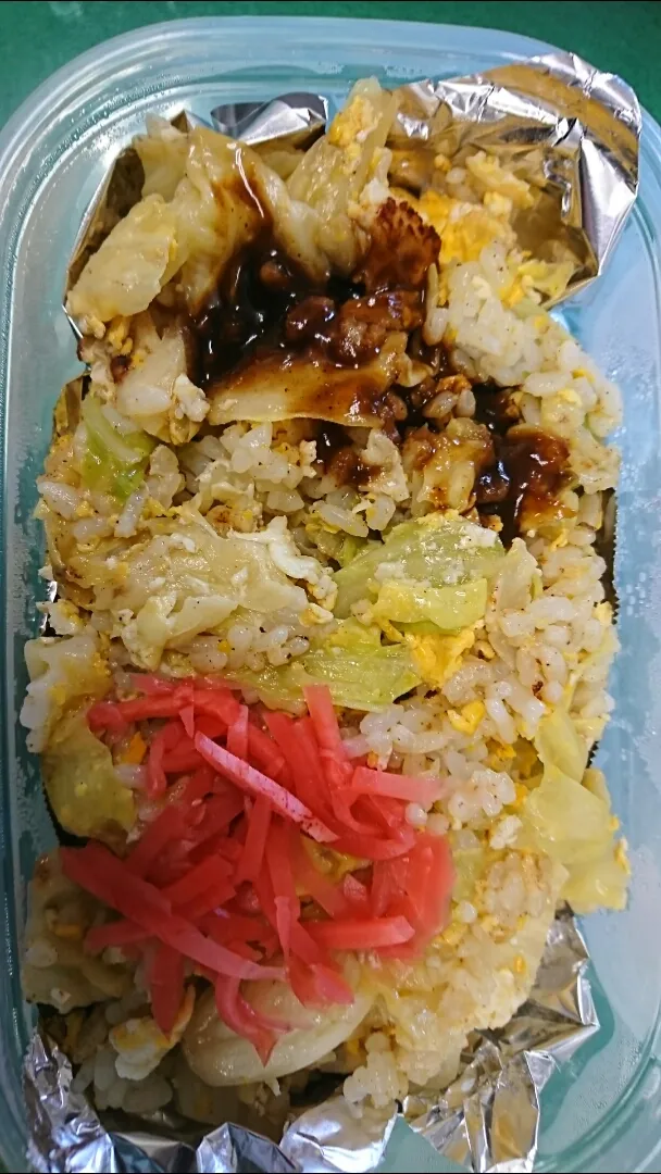 夕飯の残りでチャーハン弁当|りこさんさん