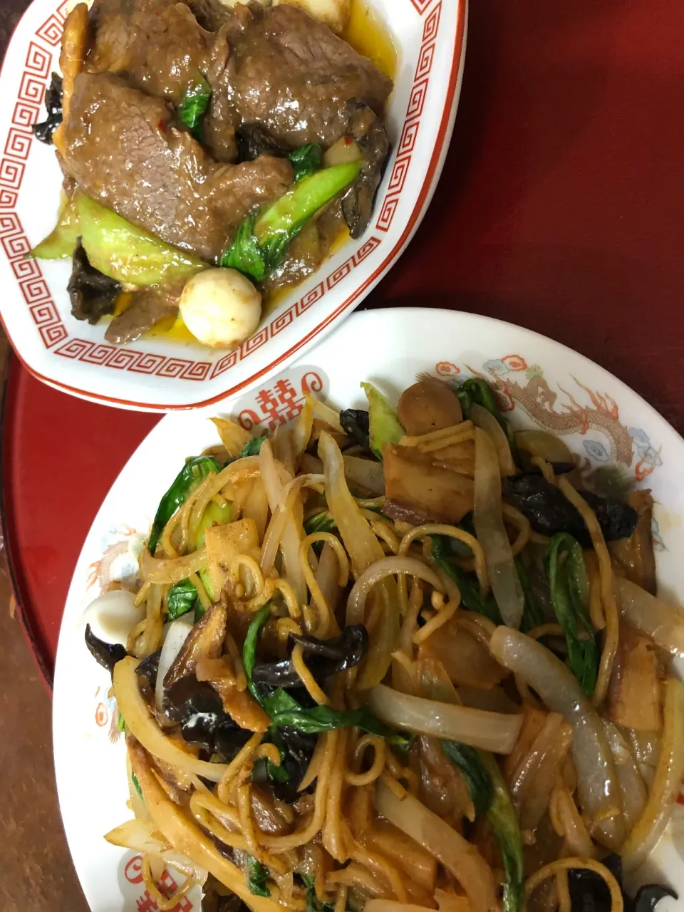 Snapdishの料理写真:焼きそば&ビーフオイスター炒め|秋山明子さん