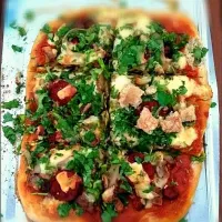 Arrachera, Chistorra and Cilantro Pizza|AntAlcocerさん