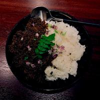 #北新地カレーclobe キーマカレー(木の芽と穂紫蘇添え)コース料金¥5200 2020.01.20