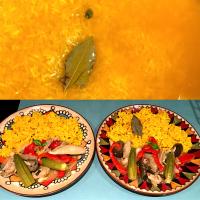 グリーンカレー⚫︎ターメリックライスwithベイリーフ&カルダモン