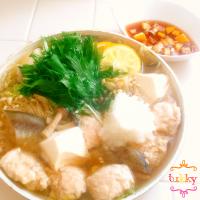 鳥つみれと鱈の柚子大根おろし鍋