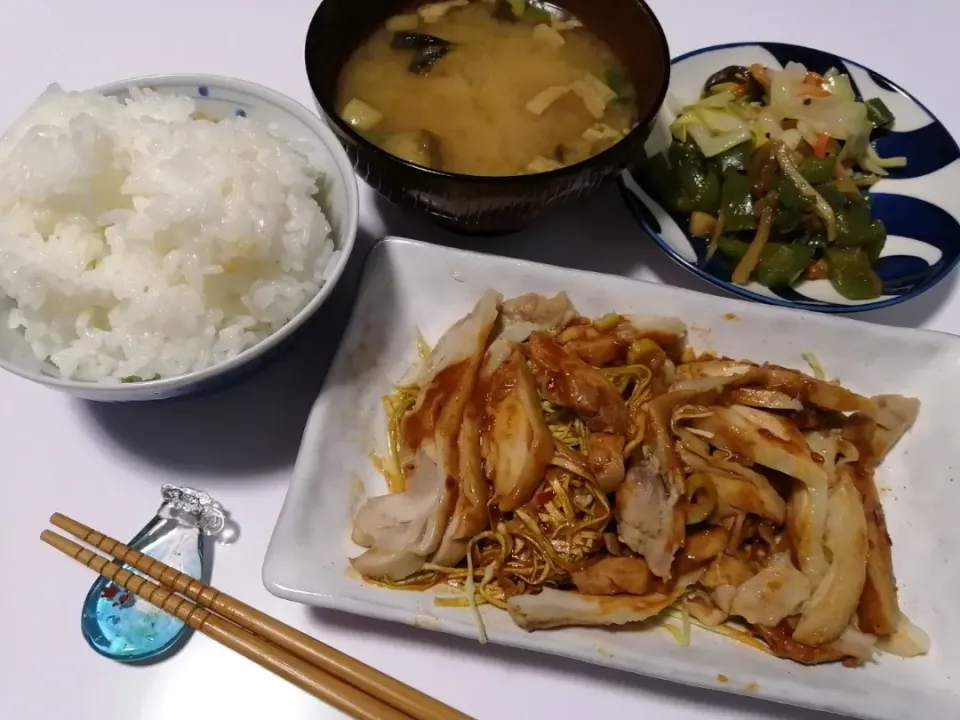 今宵は、よだれ鶏豆板醤焼き🐔|Kojiさん