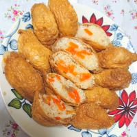 三角の五目いなり寿司を作ったよ