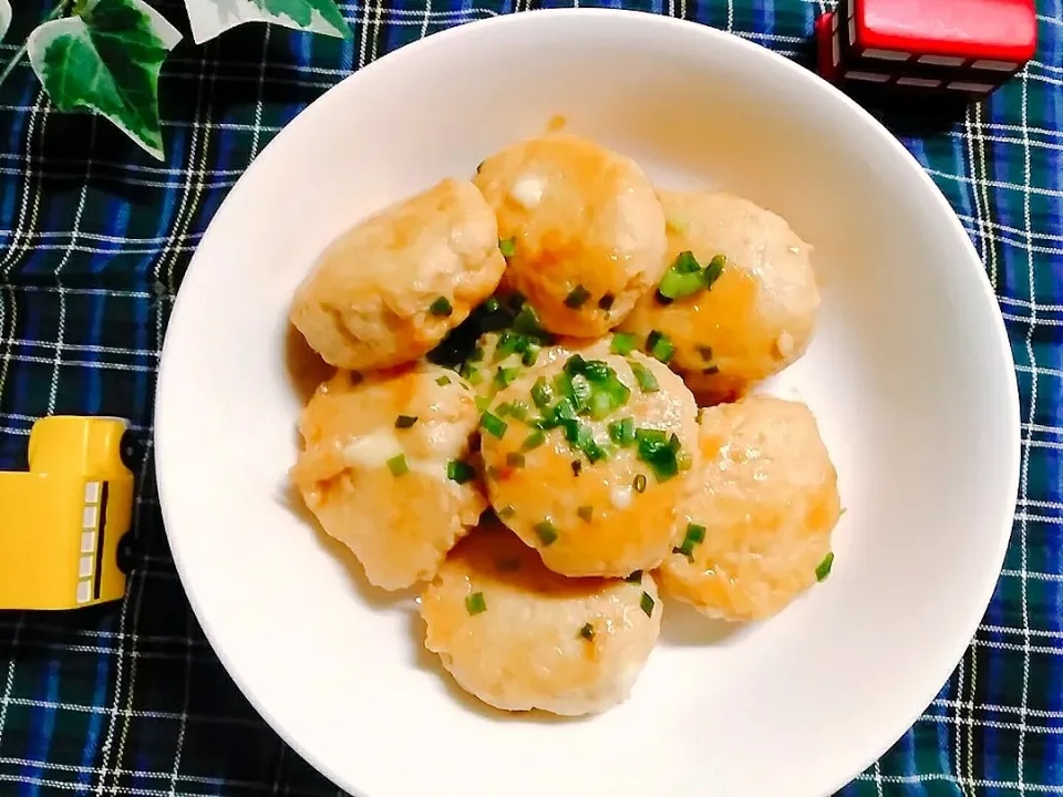 チーズin豆腐つくね♡照り焼き|花ママさん