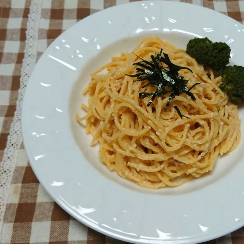 ちたちゃんのおから明太子のスパゲティ|☆ちび☆さん