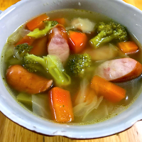 野菜たっぷりコンソメスープ