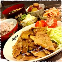 豚肉と舞茸のオイスターソース炒め