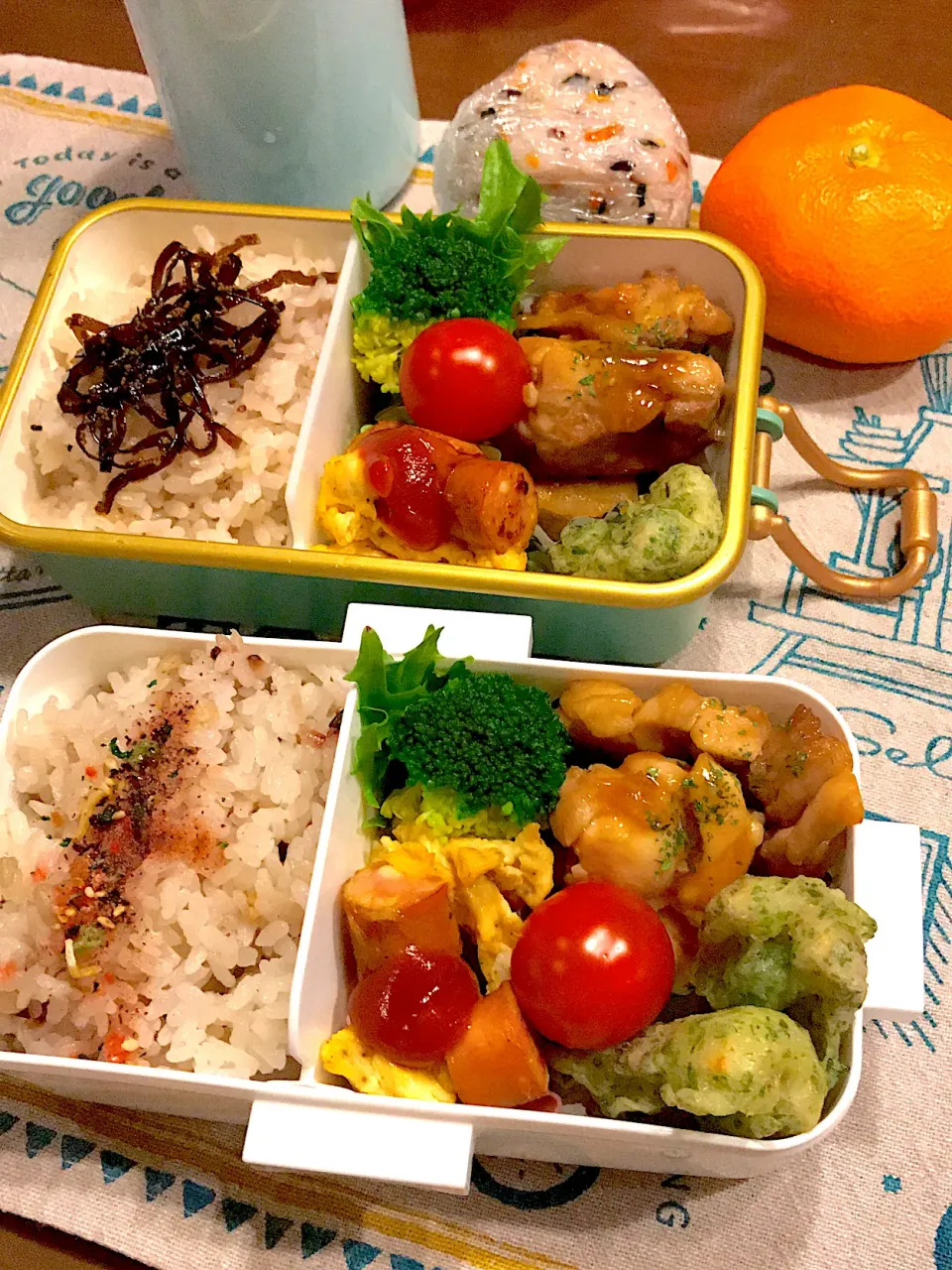 Snapdishの料理写真:2020.1.22  7JK＆自分弁当～照り焼きチキン🎶|rinrin*mama*さん