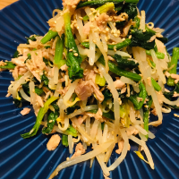 MHT47………なんのこっちゃ？                         Mもやし Hほうれん草 Tツナ 47都道府県で手に入る材料の中華和え✨ﾌﾞﾊｯ(ﾟ∀ﾟ)=3