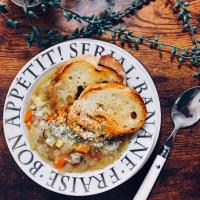 コンソメスープでつけパンひたパン