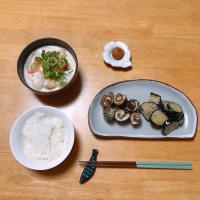 さんまの梅しそ巻き🐟豚の粕汁