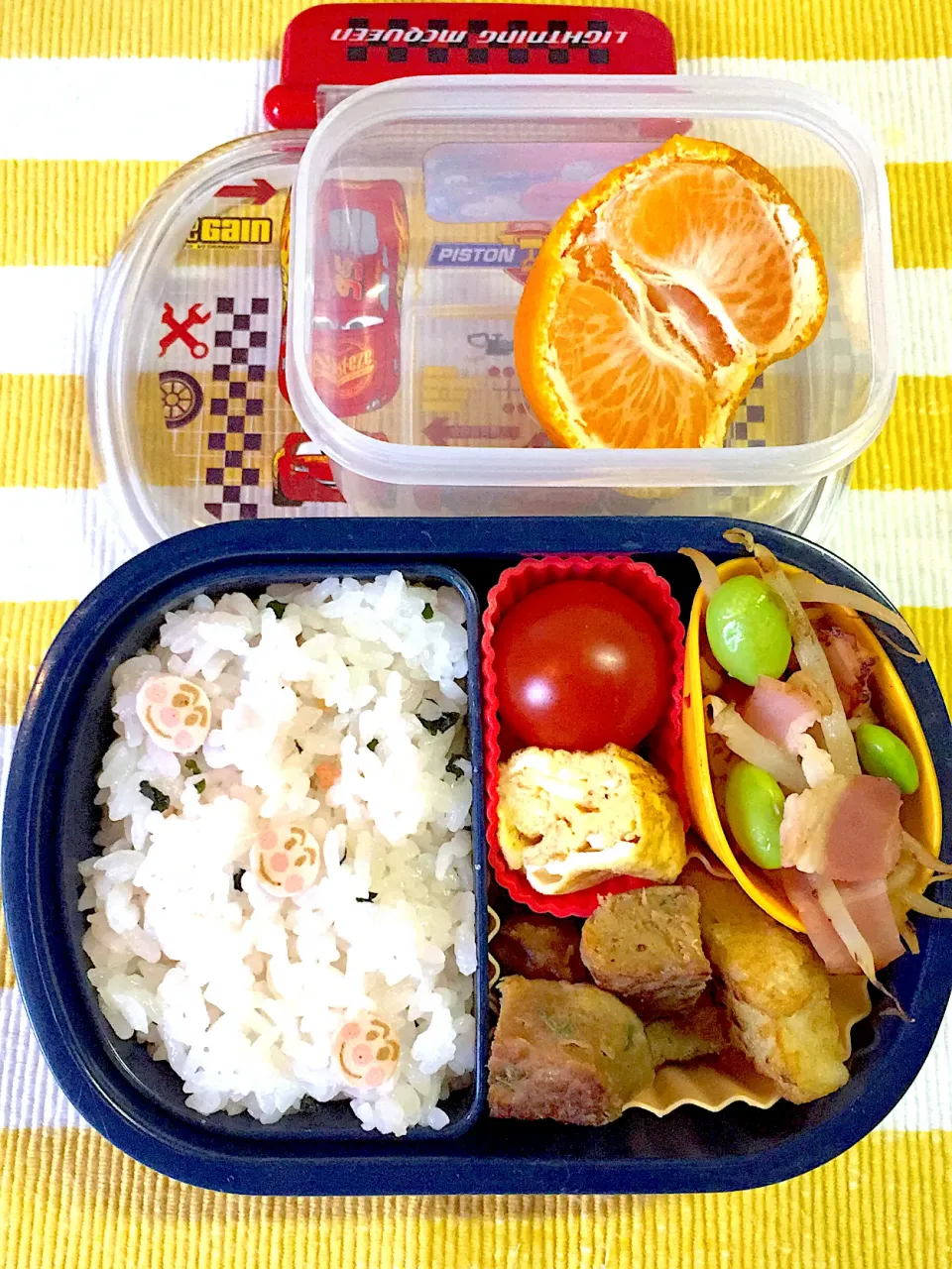 1/22☆年少☆豚バーグもやベー弁当|ちーさん