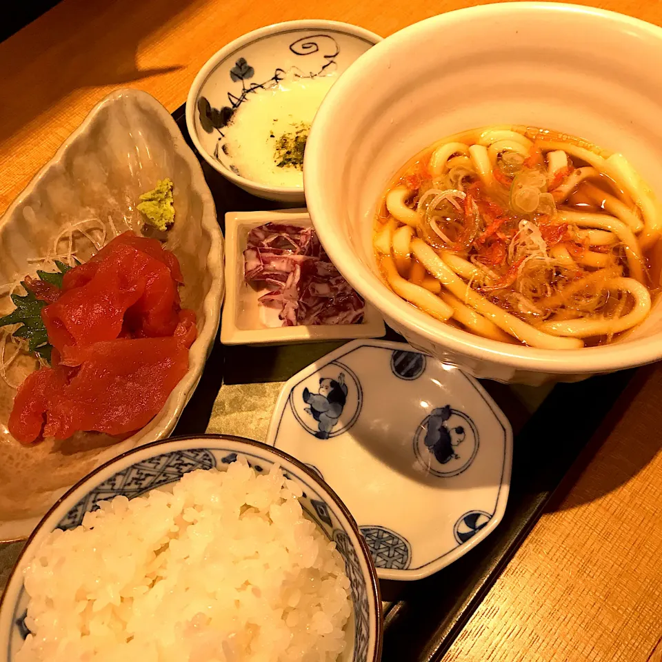 青森産長芋とろろとまぐろ中落ち定食@三冨魯久汁八(三越前)|塩豚骨さん