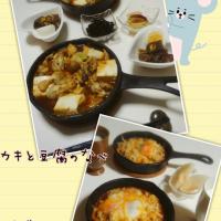 カキと豆腐のなべ