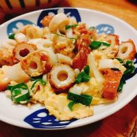 ともちゃんの料理 ちくわと長ねぎとふわとろたまご