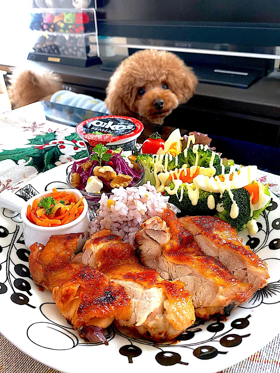 鶏肉の照り焼きプレート🐥|ゆかりさん