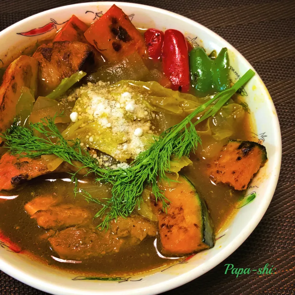 1/22はカレーの日‼️具沢山スープカレー😊|パパ氏さん