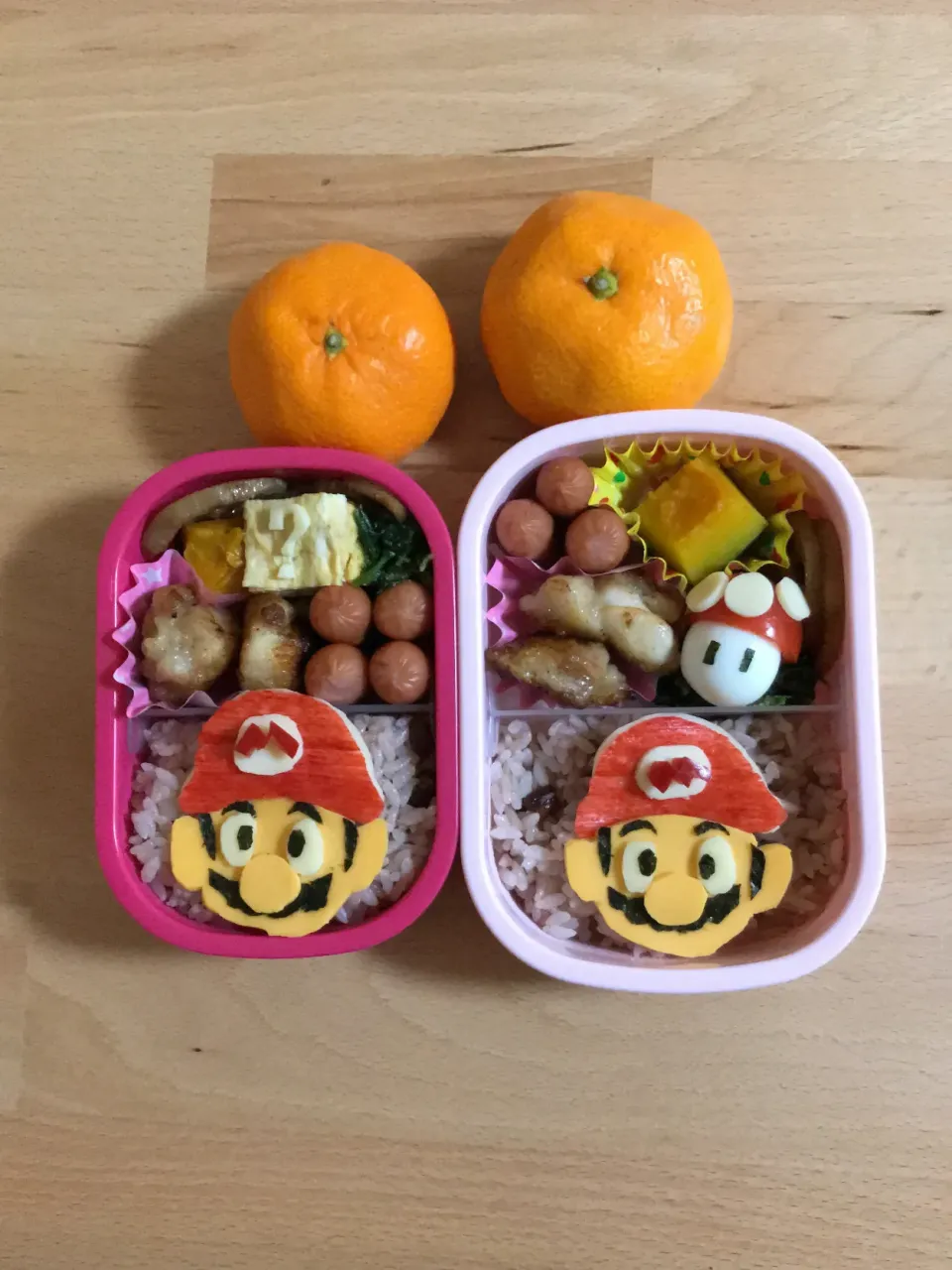 Snapdishの料理写真:1月幼稚園お弁当🍙マリオ|おにぎりさん