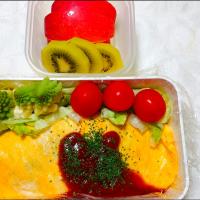 1/23のお弁当🍱
🍳オムライス弁当🥚🐣