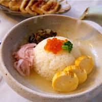 焼き生麩と鶏だし茶漬け