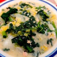 青菜と鮭のクリーム煮