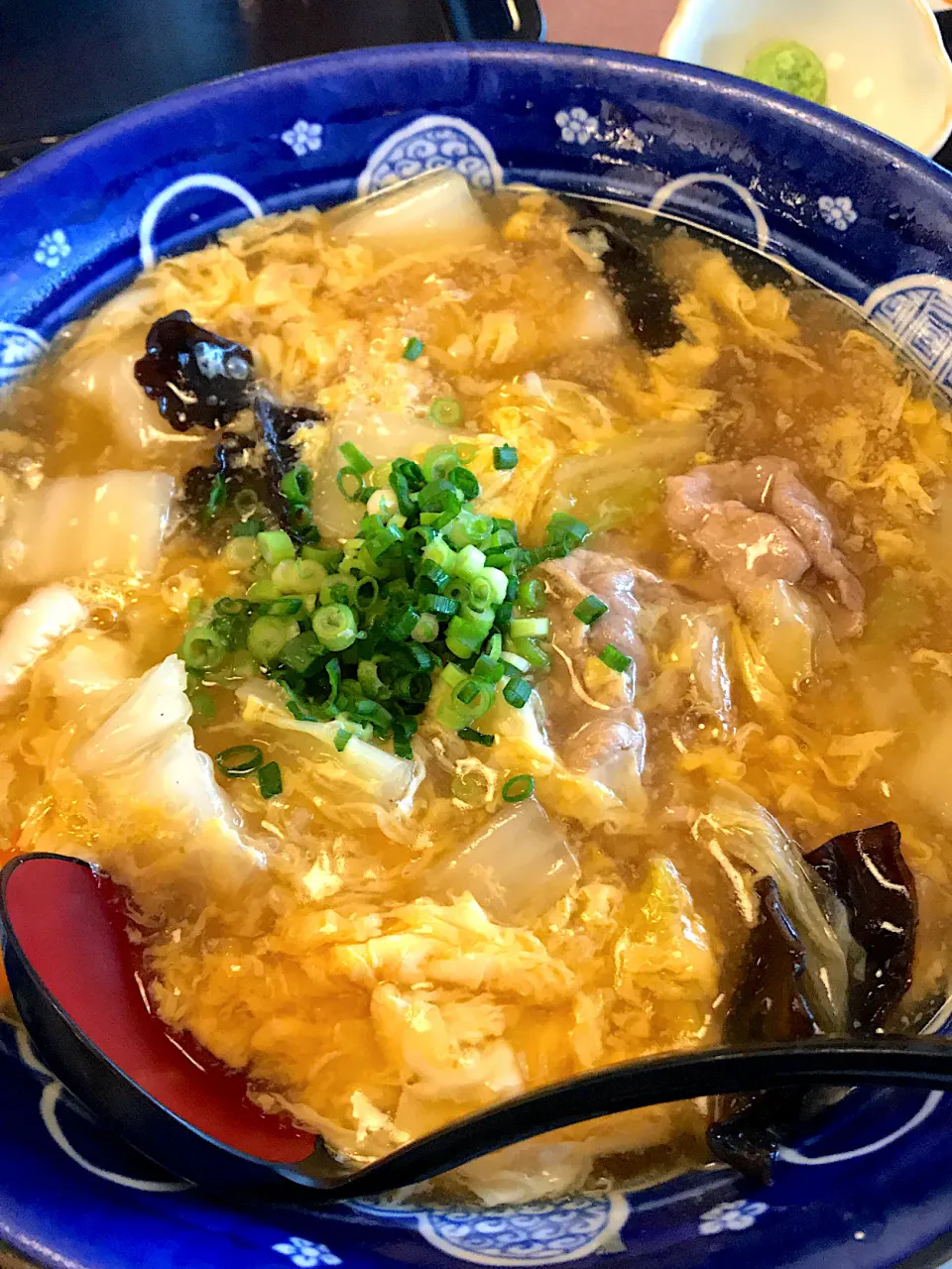 山葵を入れて「あんかけうどん」|ま〜てぃんさん