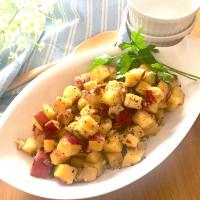 ID: 385078                                                        #さつまいものアンチョビガーリックオイルがけ 💕