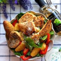 チキンとデコポンのパワーサラダ