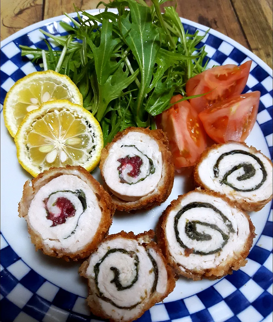 梅肉と大葉のクルクル巻き～🌀|ナオミさん